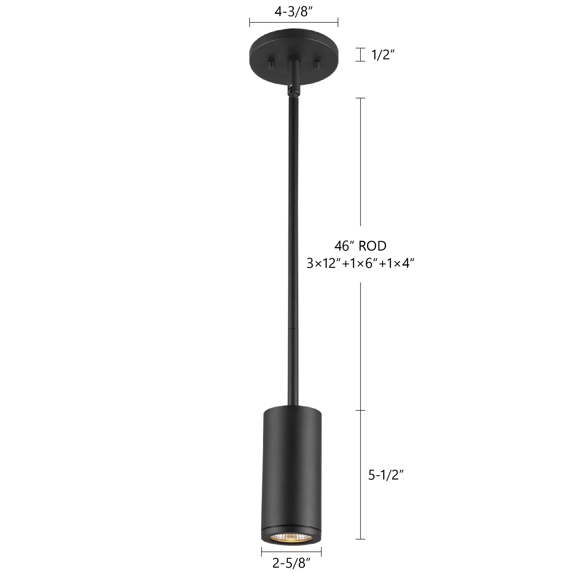 Nordic 5-in (2-in Dia.) Exterior Pendant