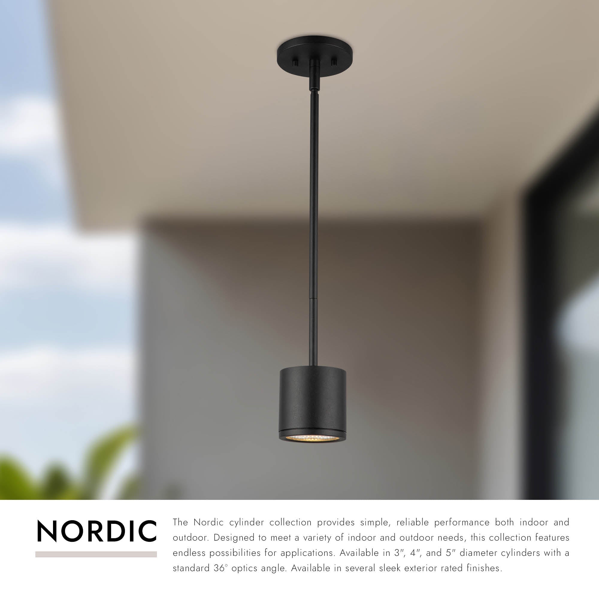 Nordic 3-in (3-in Dia.) Exterior Pendant