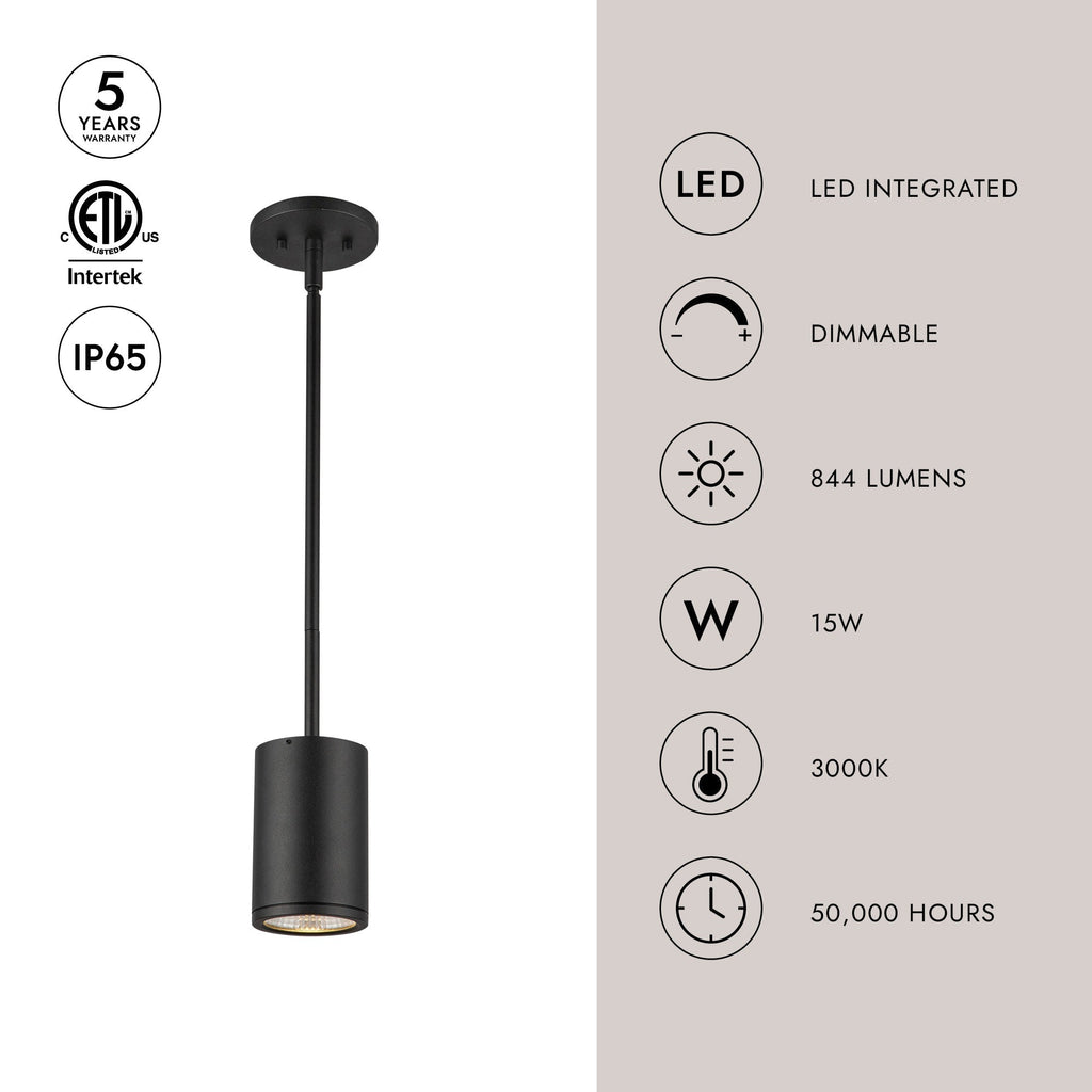 Nordic 5-in (3-in Dia.) Exterior Pendant