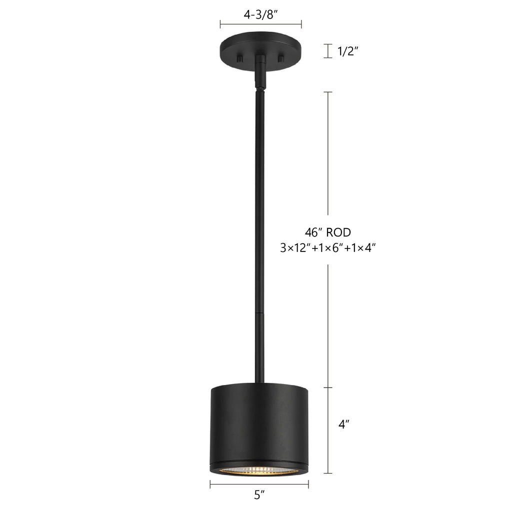 Nordic 4-in (5-in Dia.) Exterior Pendant