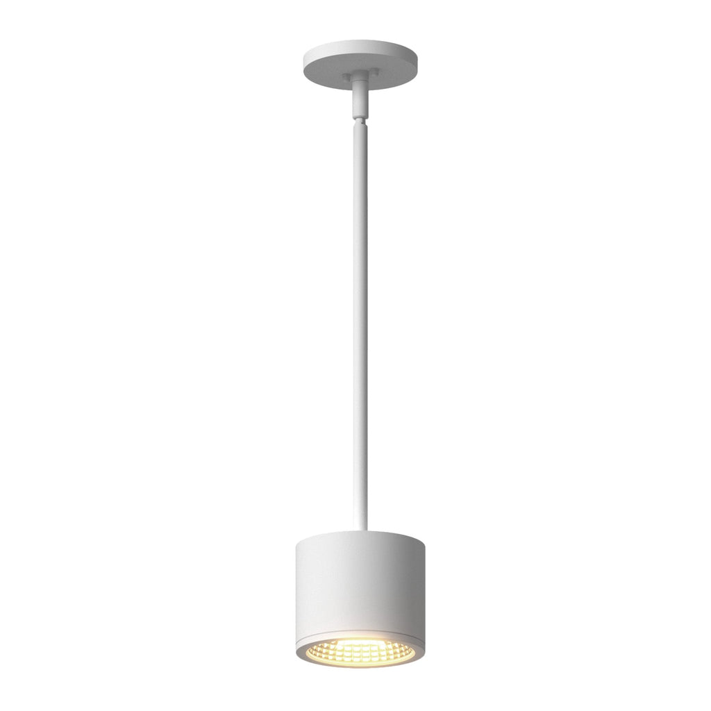 Nordic 4-in (5-in Dia.) Exterior Pendant — White