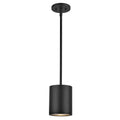 Nordic 6-in (5-in Dia.) Exterior Pendant — Black