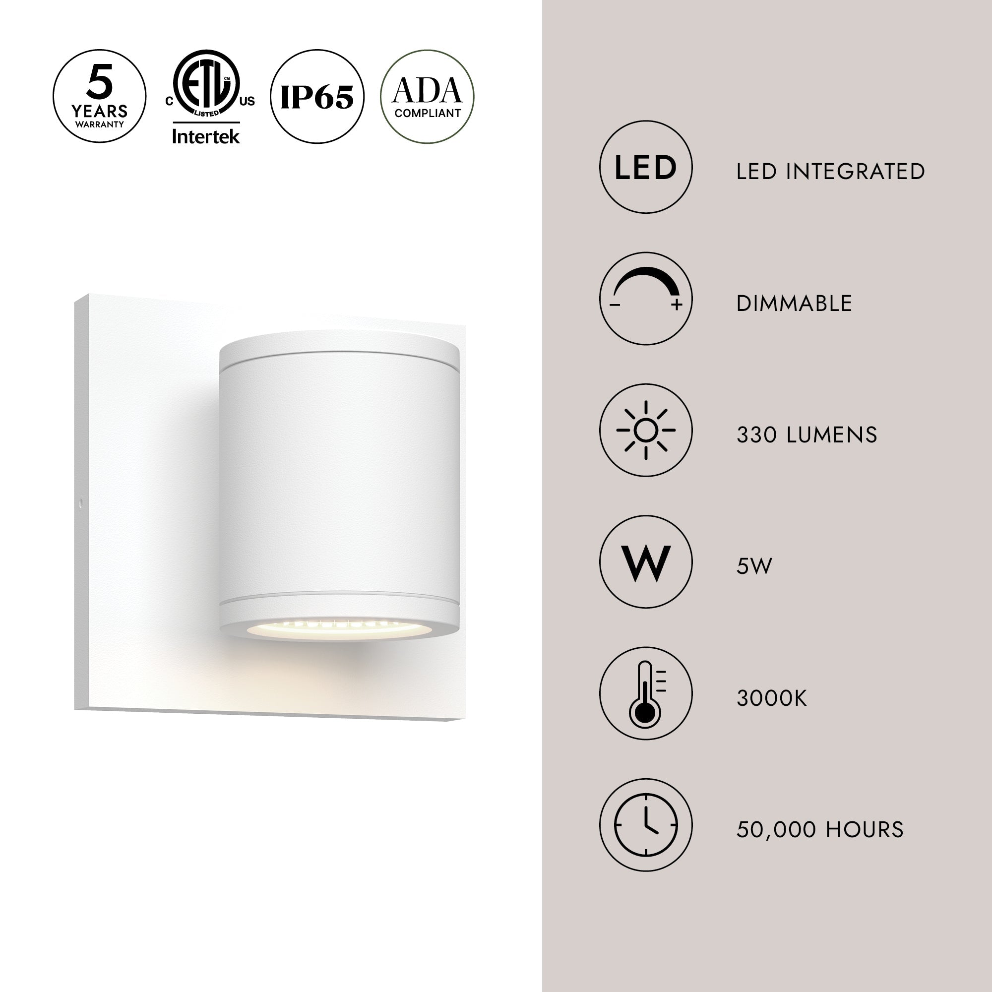 Nordic 4-in (2-in Dia.) Exterior Wall