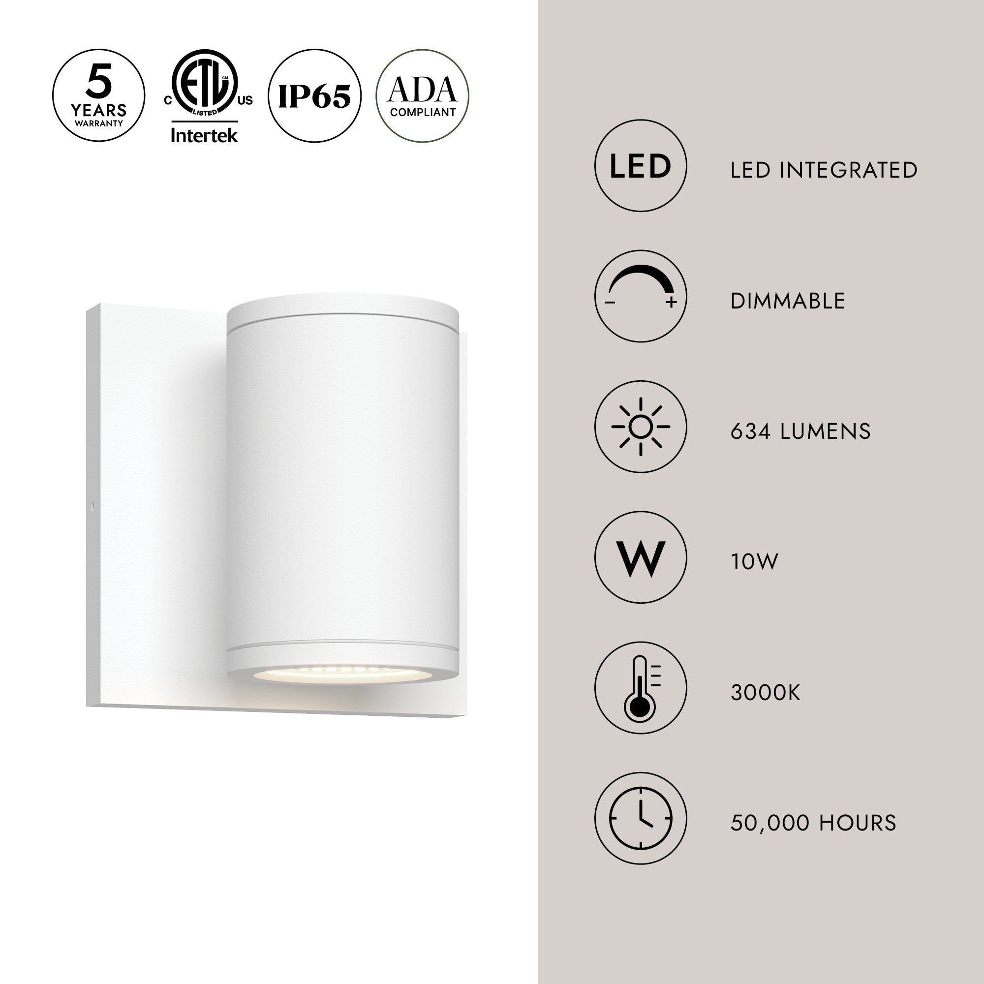 Nordic 4-in (2-in Dia.) Exterior Wall