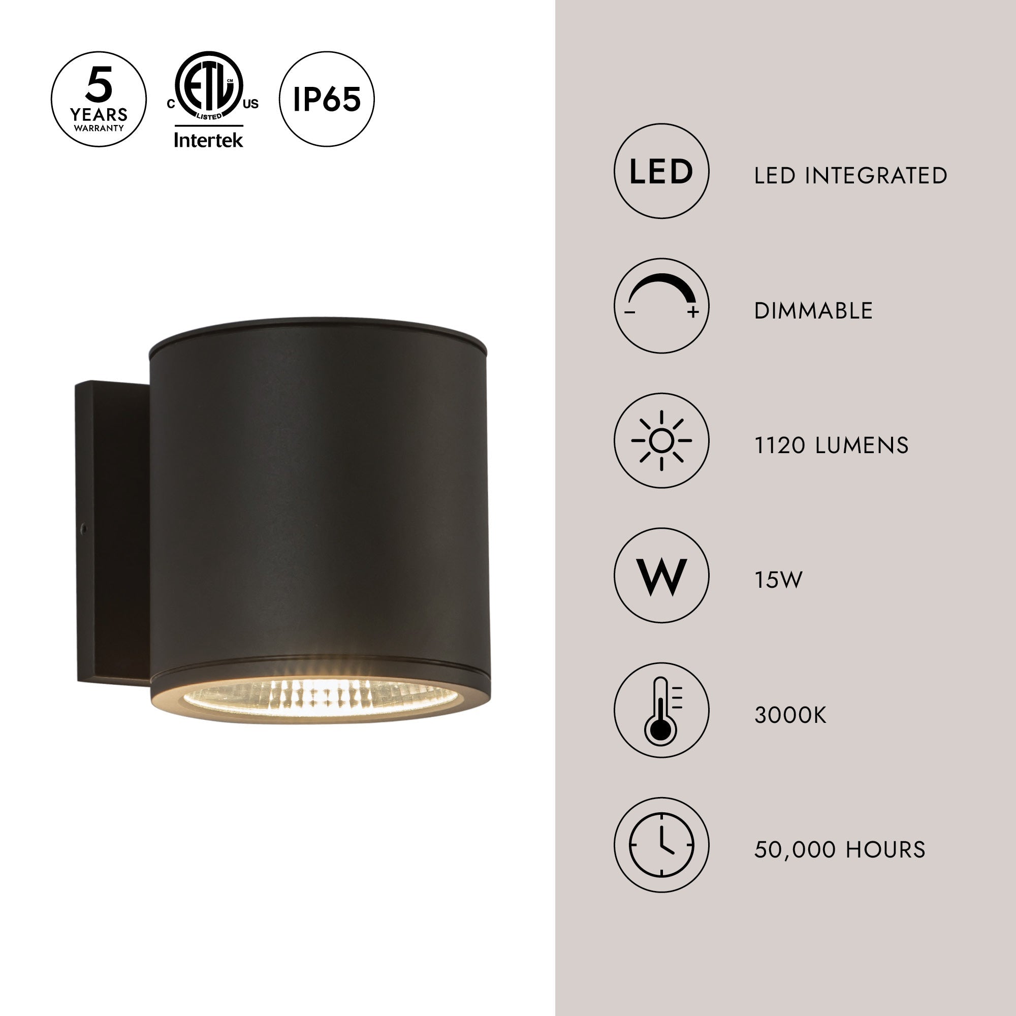 Nordic 5-in (5-in Dia.) Exterior Wall
