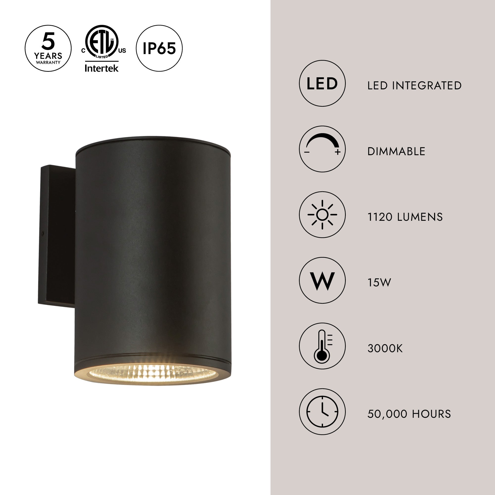 Nordic 7-in (5-in Dia.) Exterior Wall