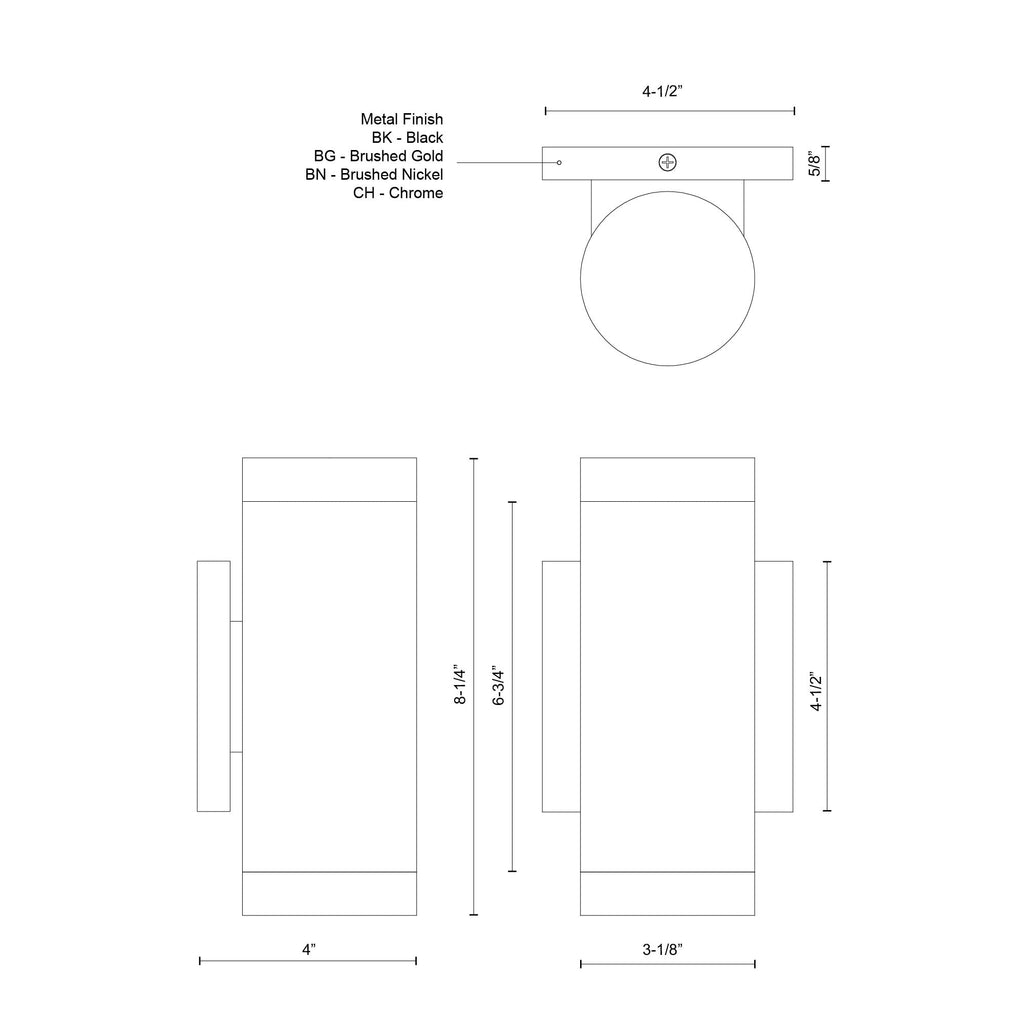 Norfolk 8-in Wall Sconce