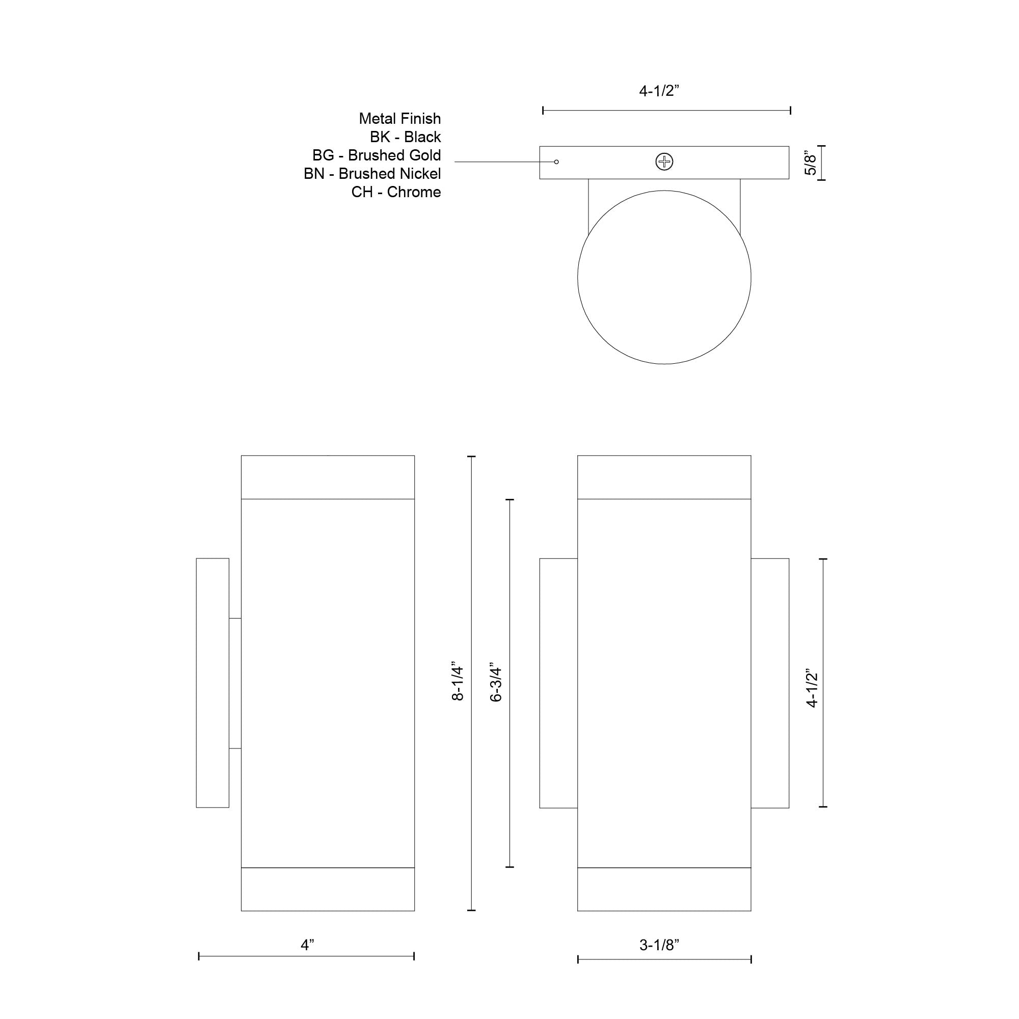 Norfolk 8-in Wall Sconce