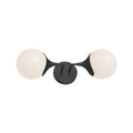 Nouveau 19-in Wall/Vanity Light — Matte Black/Opal Matte Glass