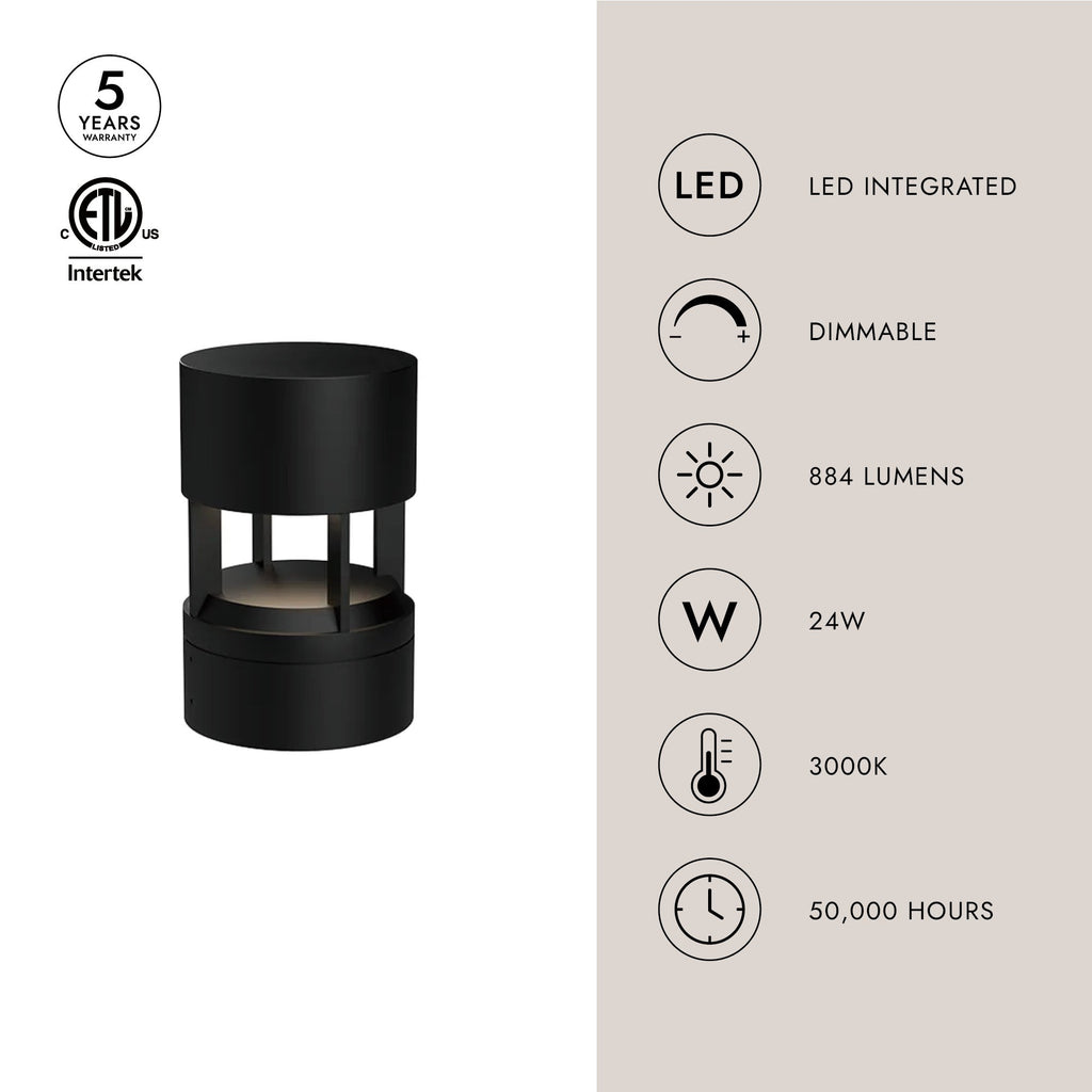 Novato 10-in Exterior Bollard