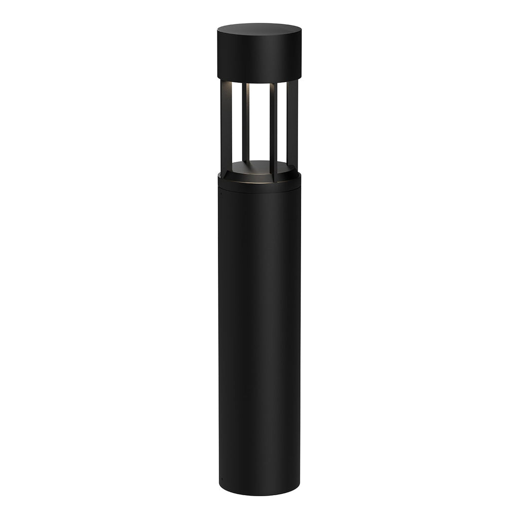 Novato 36-in Exterior Bollard — Black [Universal Voltage]
