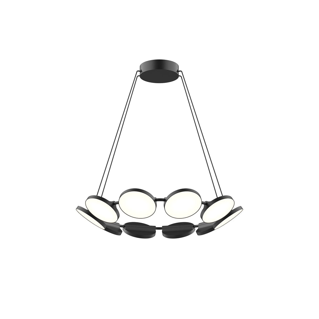 Novel 25-in Chandelier — Black [Universal Voltage and 0-10 Dimming]
