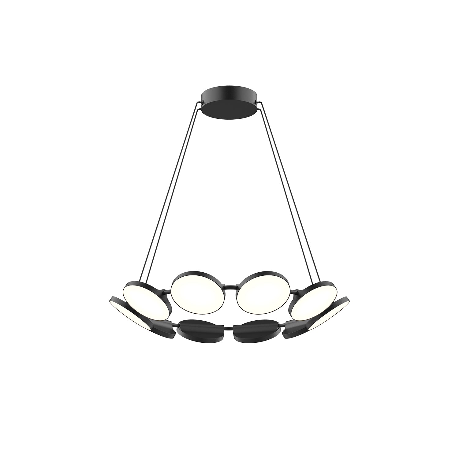 Novel 25-in Chandelier — Black [Universal Voltage and 0-10 Dimming]