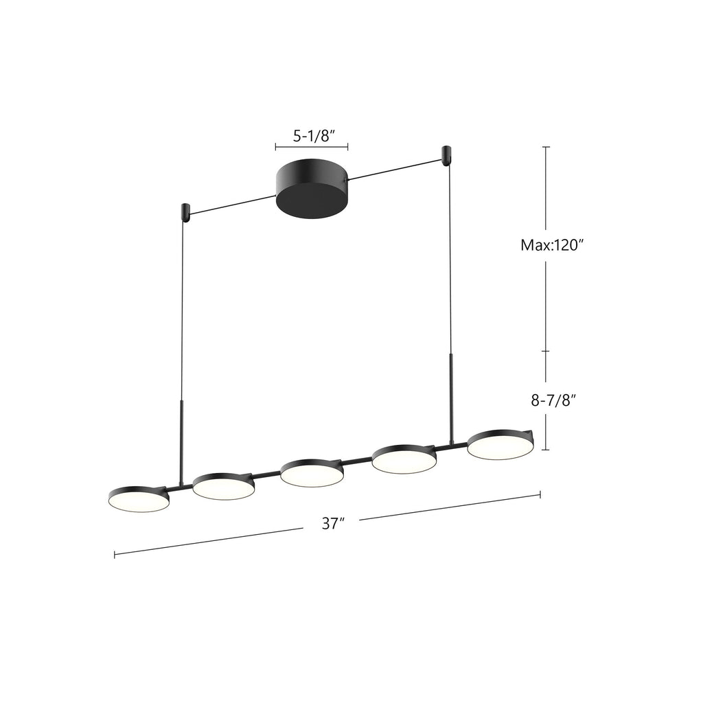 Novel 37-inch Linear Pendant