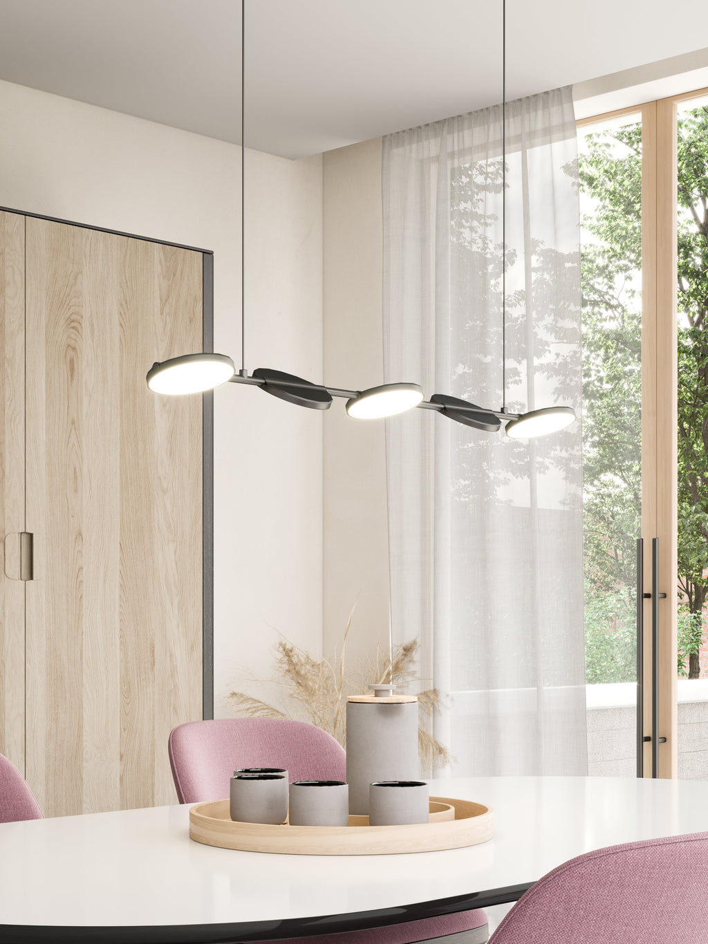 Novel 37-inch Linear Pendant