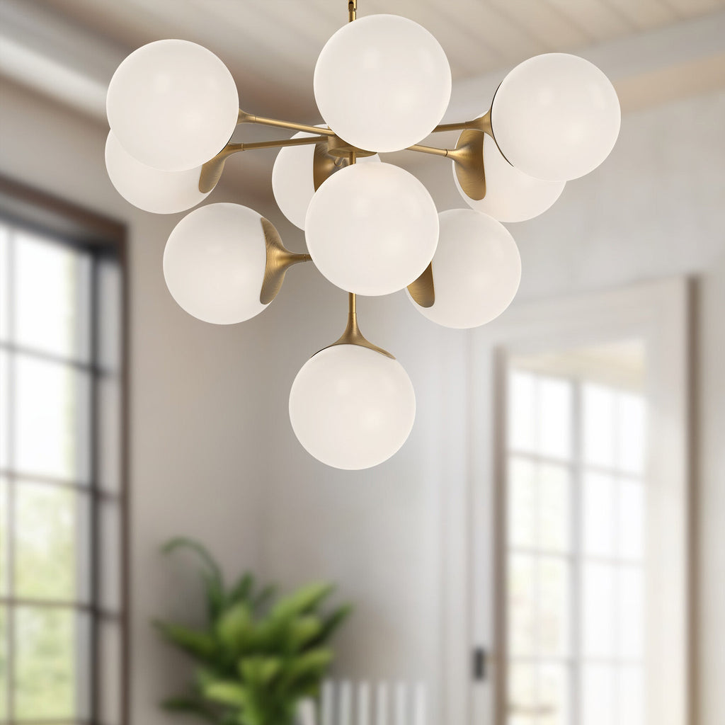Nouveau 35-in Chandelier