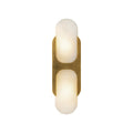 Odin 14-in Wall/Vanity Light — Vintage Brass/Alabaster