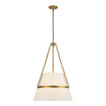 Oliver 18-in Pendant — Aged Gold/White Linen