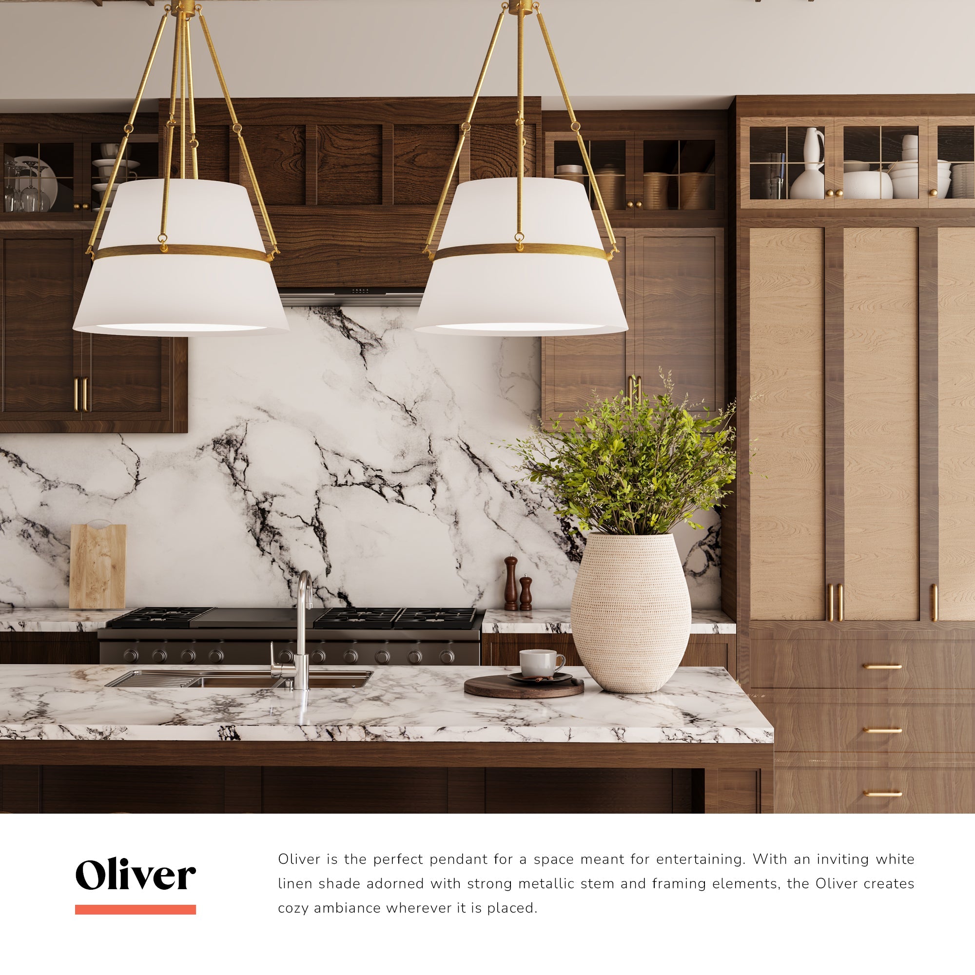 Oliver 18-in Pendant