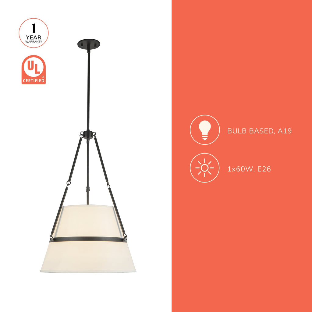 Oliver 18-in Pendant