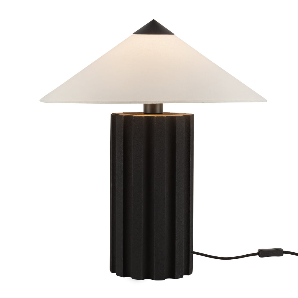 Ono 20-in Table Lamp — Matte Black