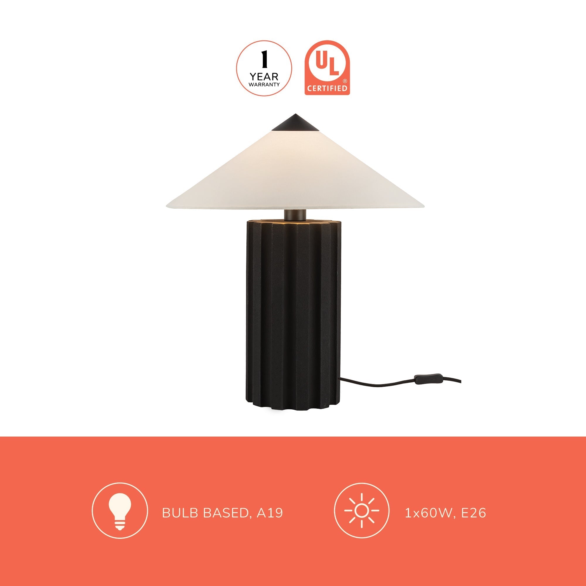 Ono 20-in Table Lamp