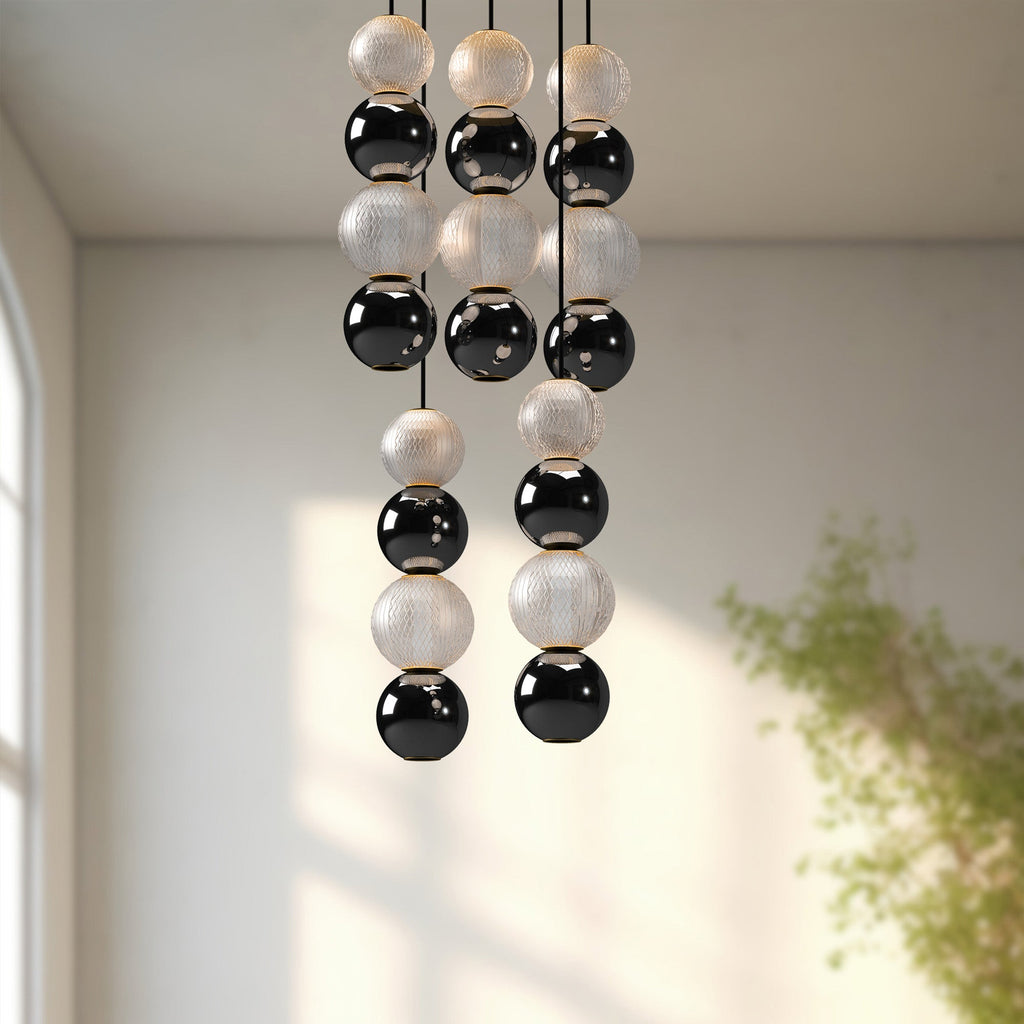 Onyx 5 Head Multi Pendant