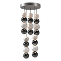 Onyx 5 Head Multi Pendant — Polished Nickel