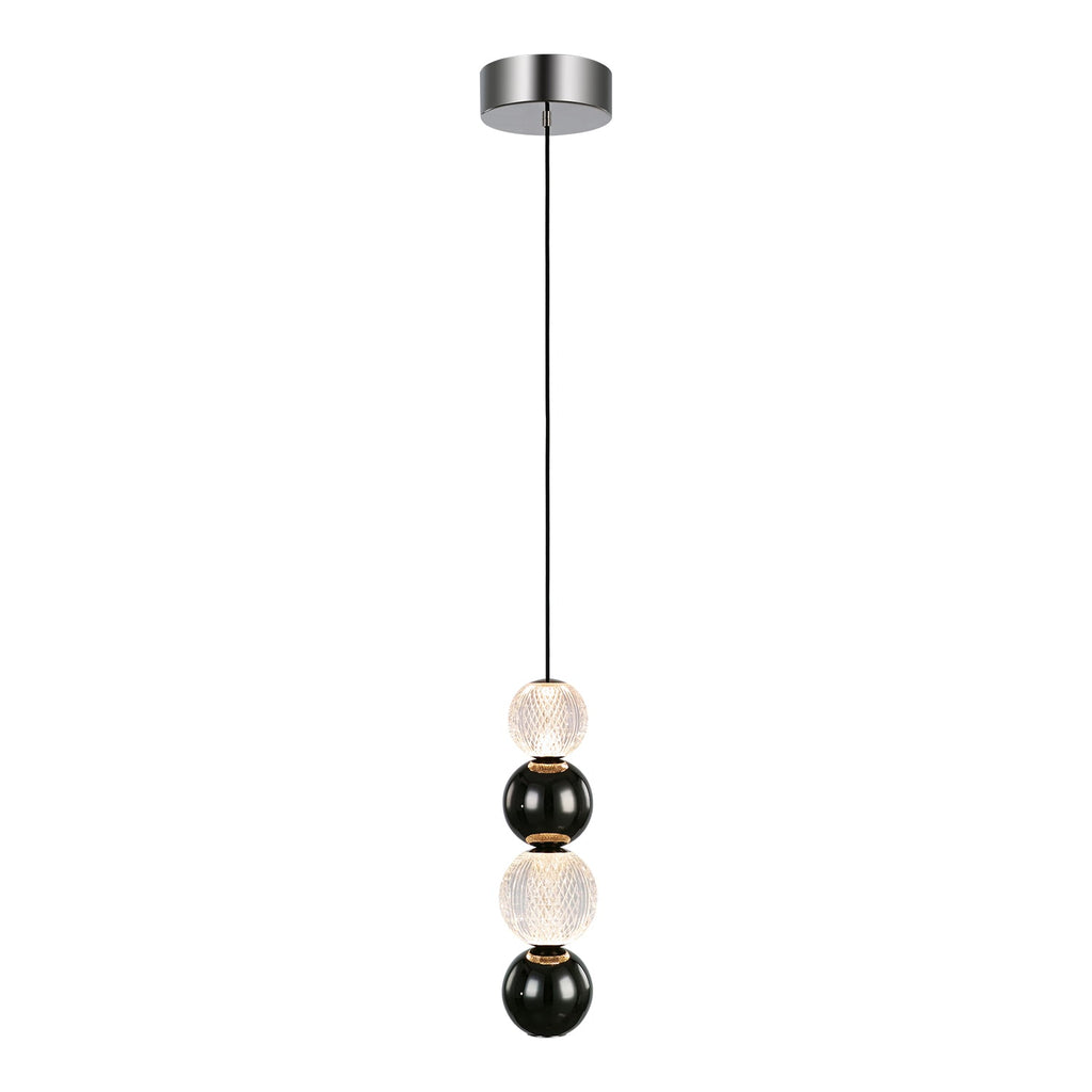 Onyx 5-in Pendant — Polished Nickel