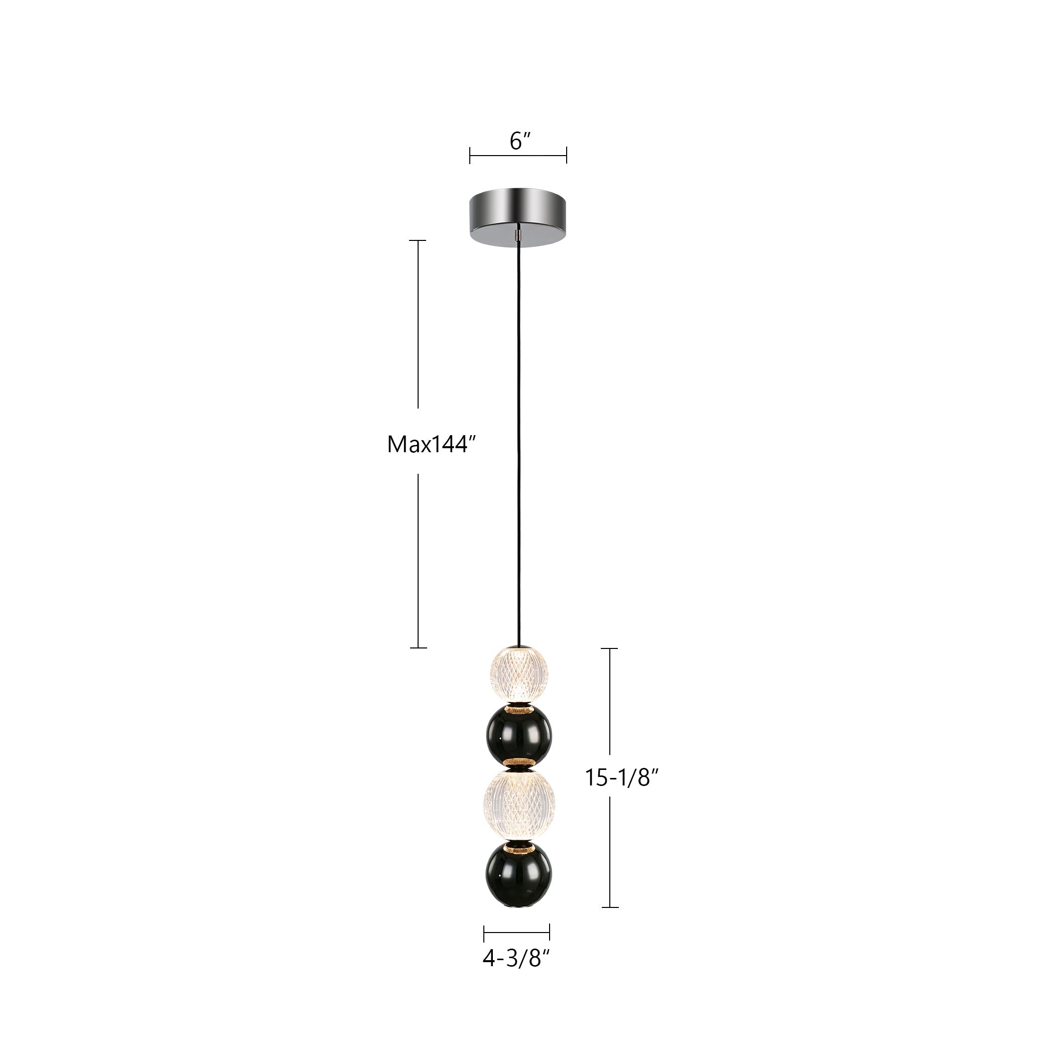 Onyx 5-in Pendant