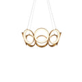 Oros 24-in Chandelier — Antique Brass