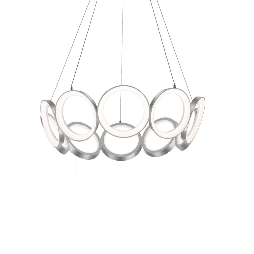 Oros 29-in Chandelier — Antique Silver