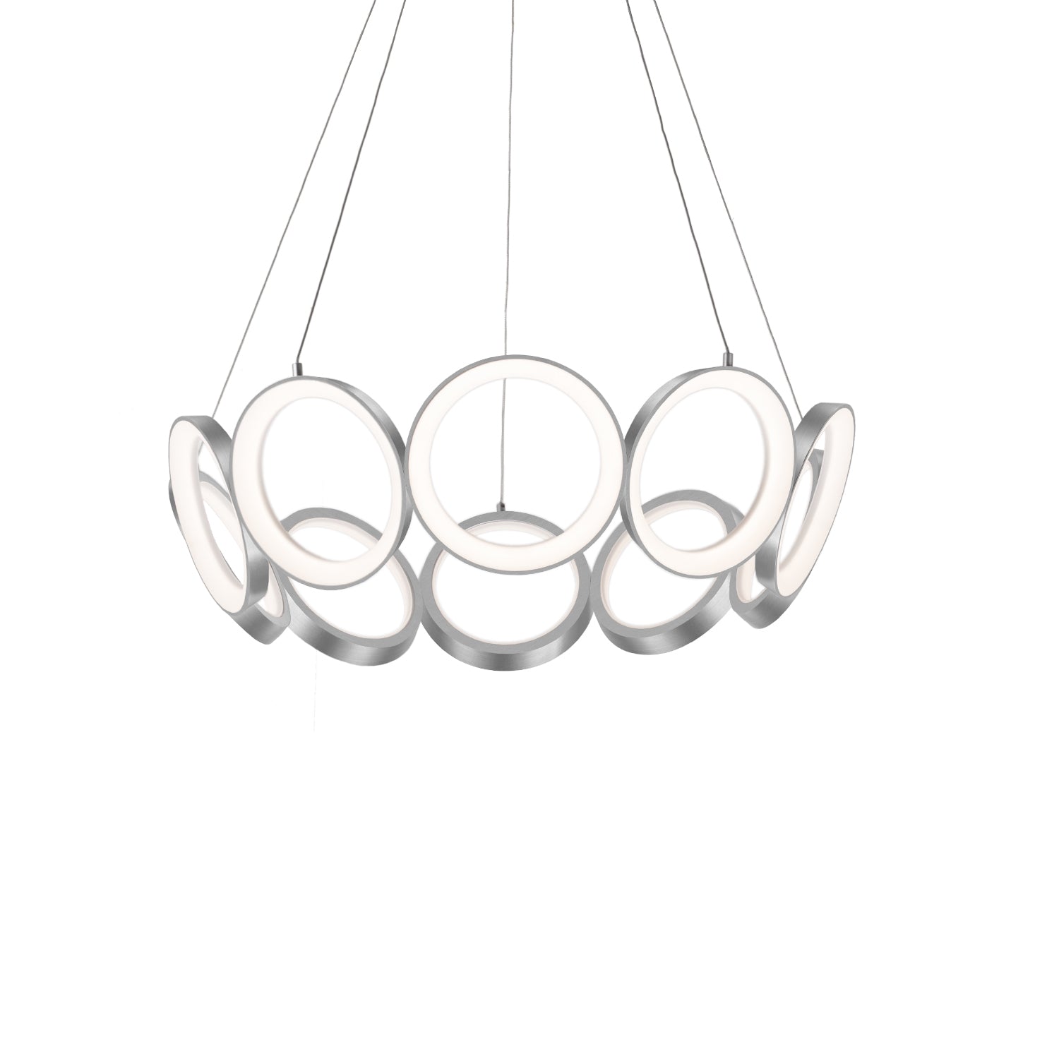 Oros 29-in Chandelier — Antique Silver