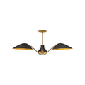 Oscar 36-in Pendant — Aged Gold/Matte Black