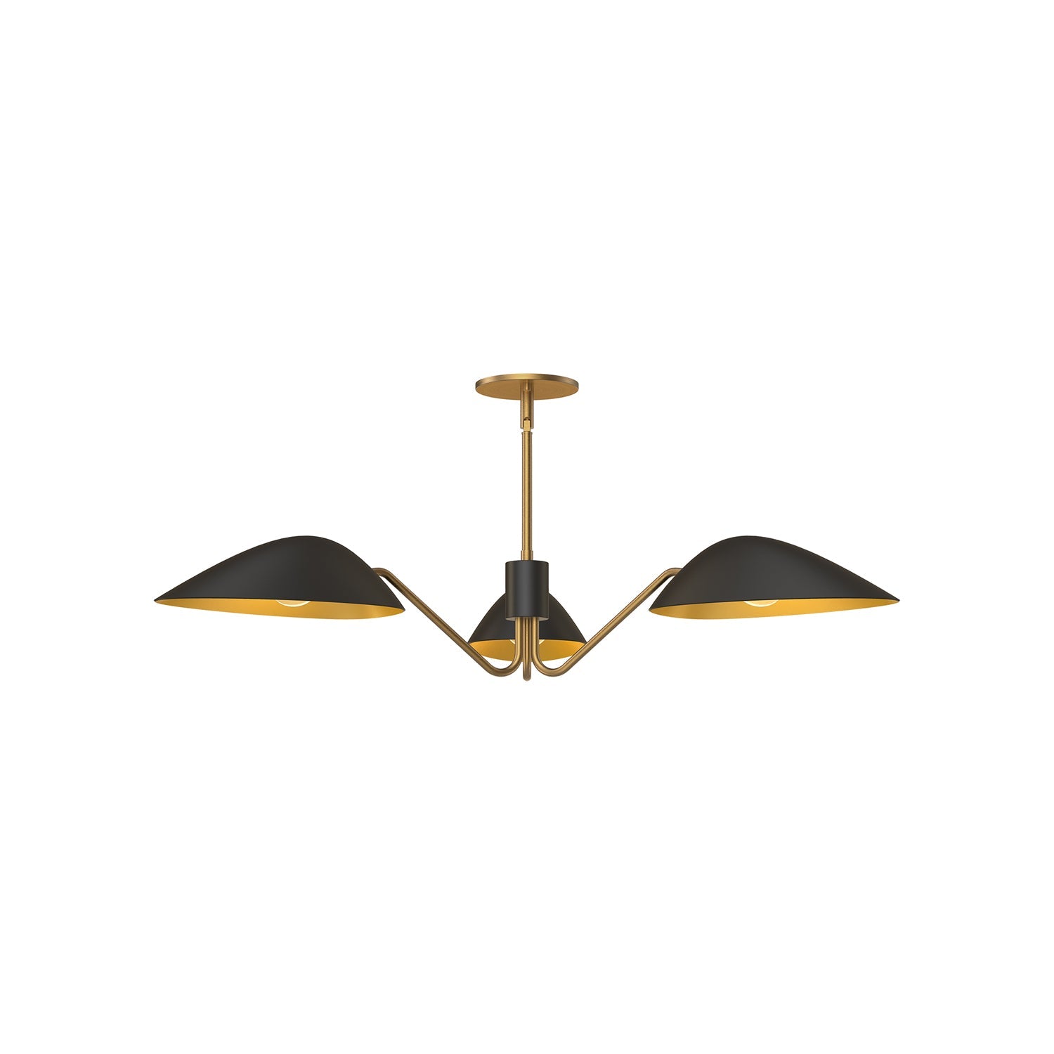 Oscar 36-in Pendant — Aged Gold/Matte Black