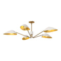 Oscar 46-in Pendant — Aged Gold/White