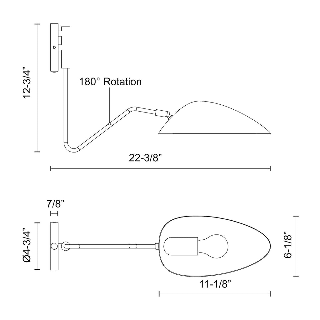 Oscar 6-in Wall/Vanity Light