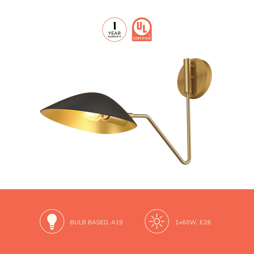 Oscar 6-in Wall/Vanity Light
