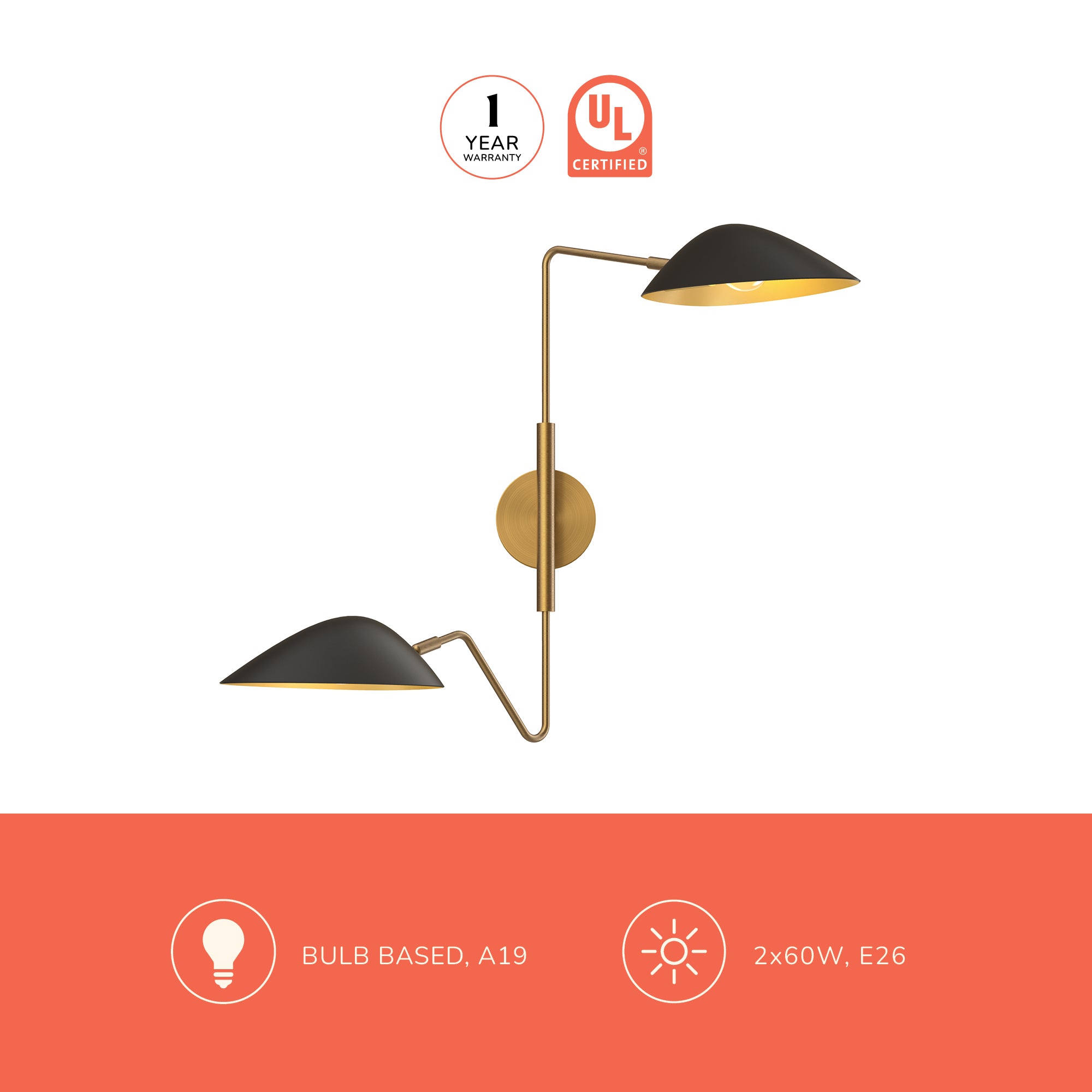 Oscar 6-in Wall/Vanity Light