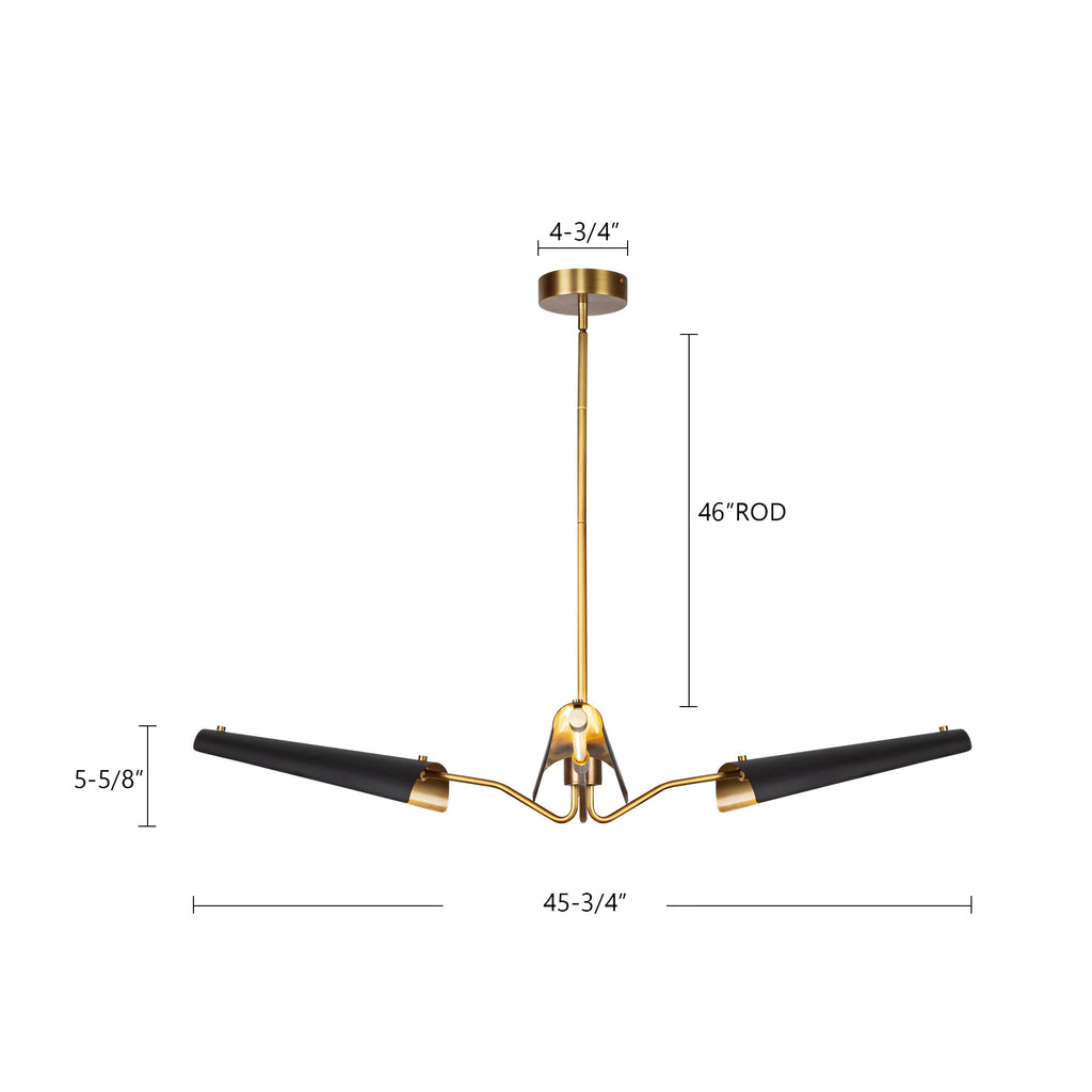 Osorio 46-in Chandelier