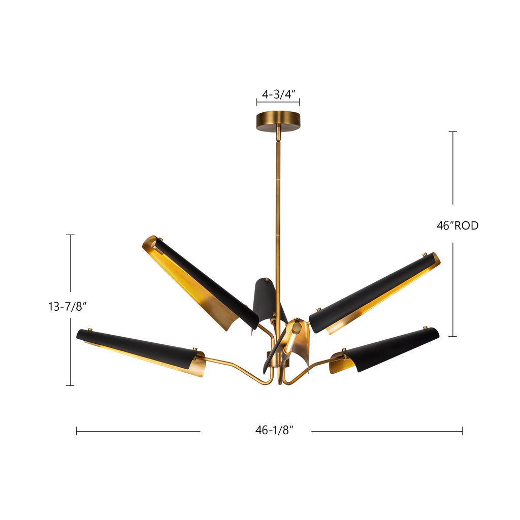 Osorio 46-in Chandelier
