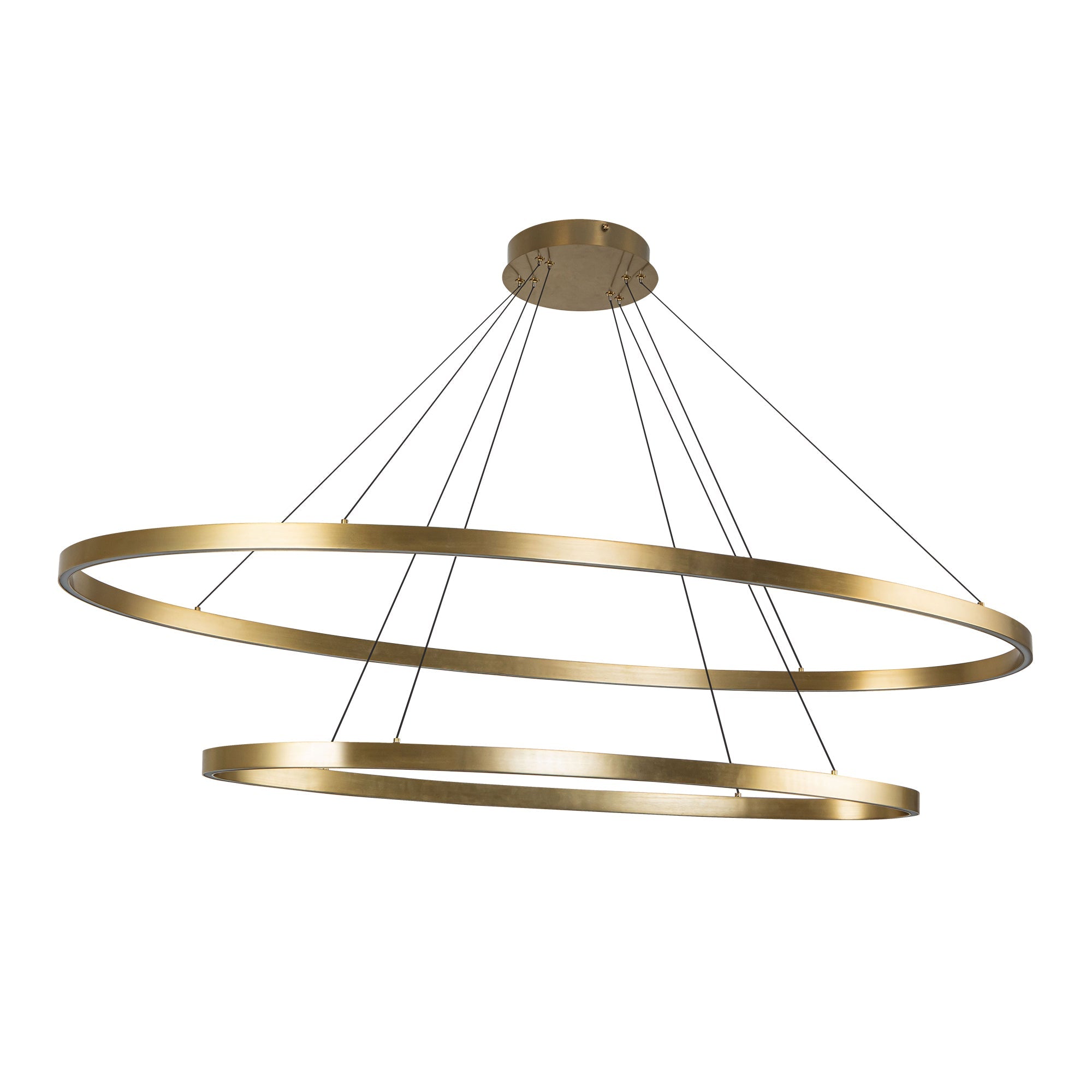 Ovale 53-in 2 Layer Chandelier