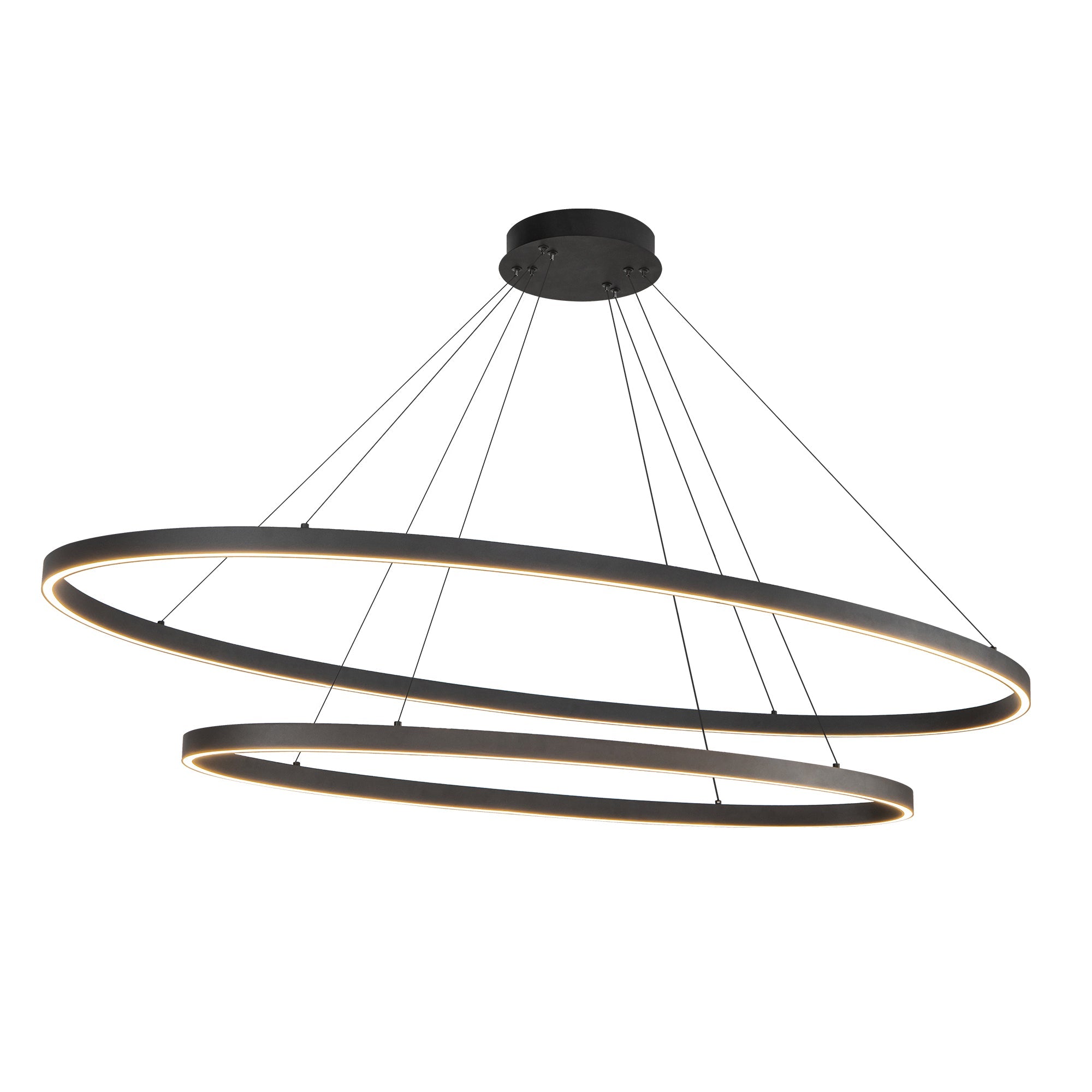 Ovale 53-in 2 Layer Chandelier