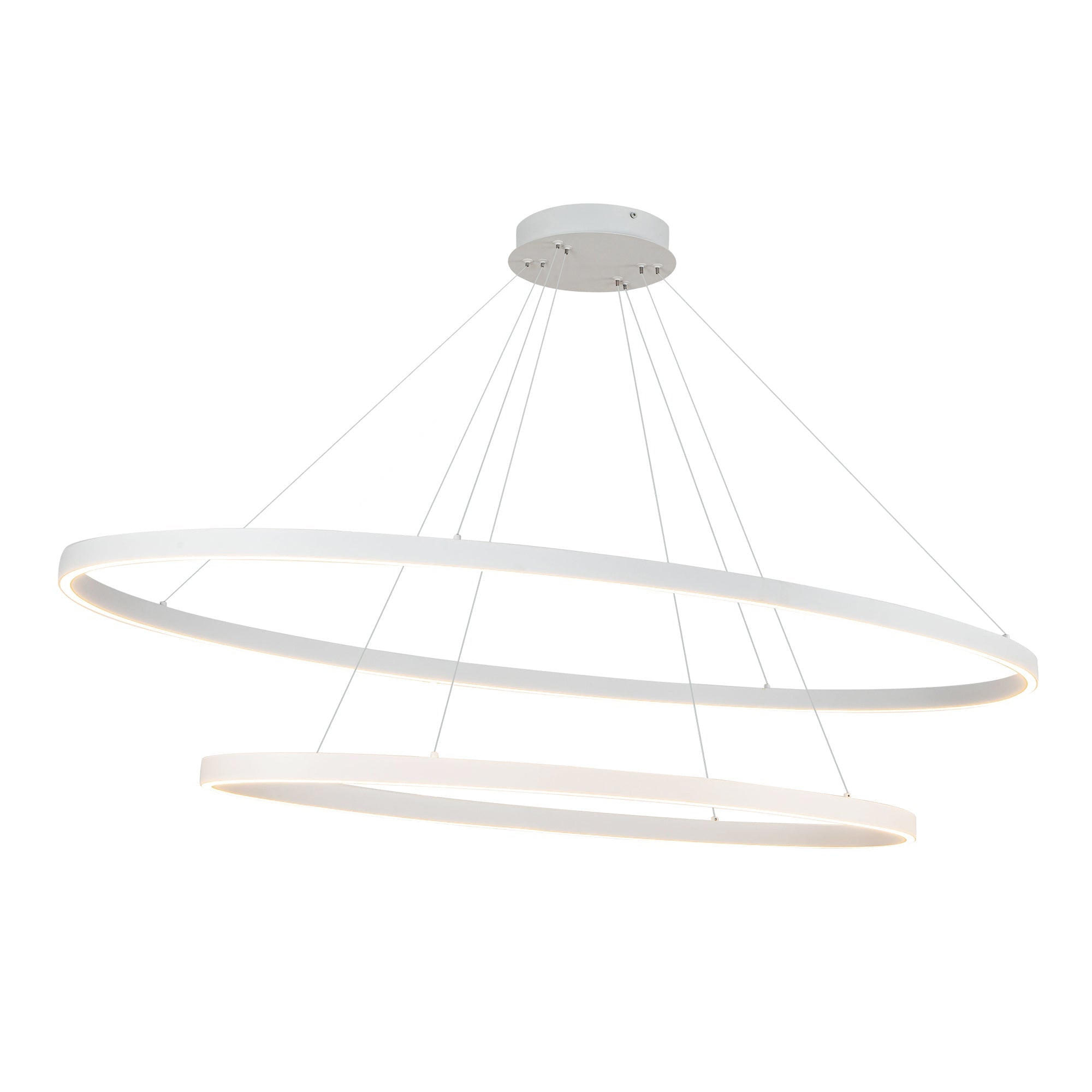 Ovale 53-in 2 Layer Chandelier