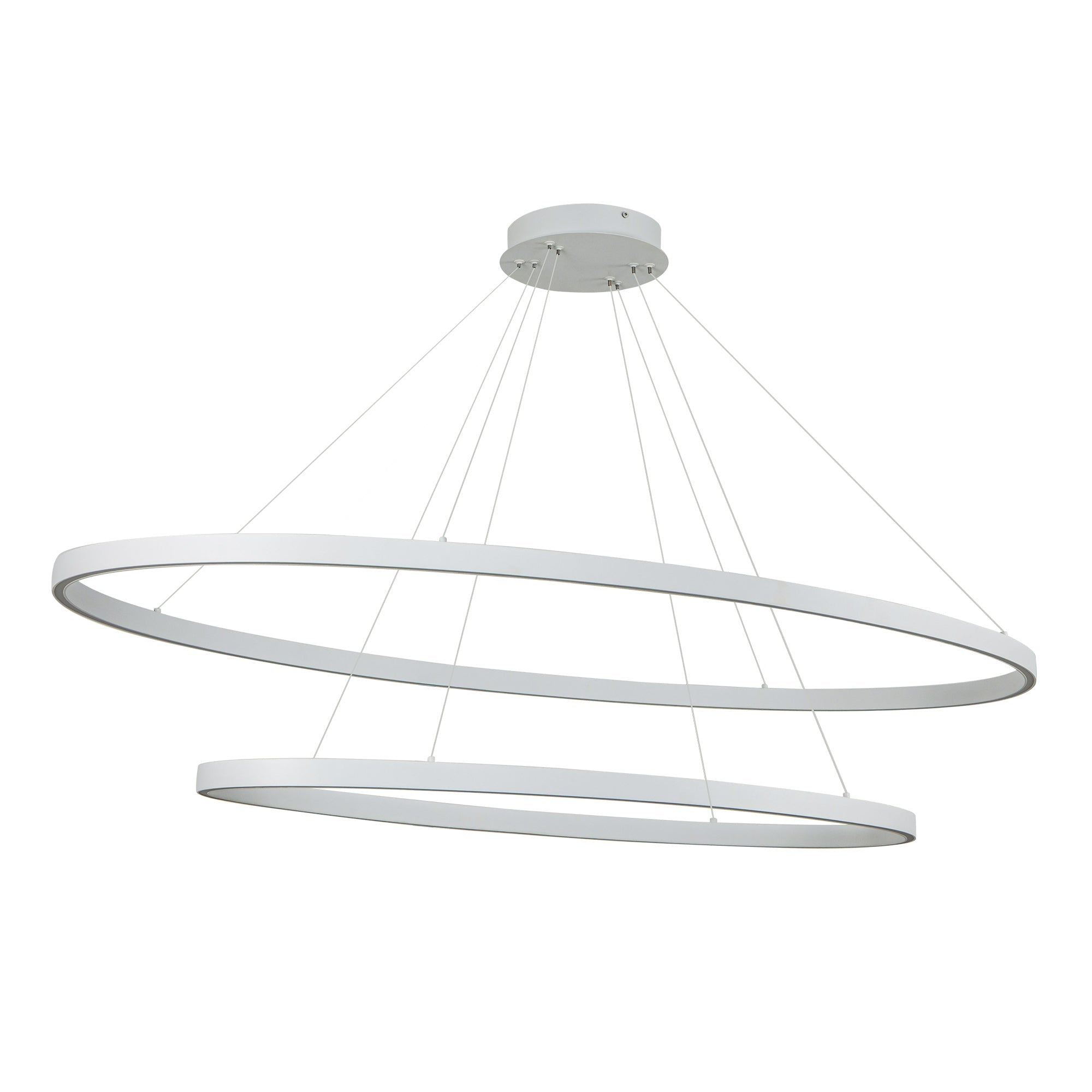 Ovale 53-in 2 Layer Chandelier