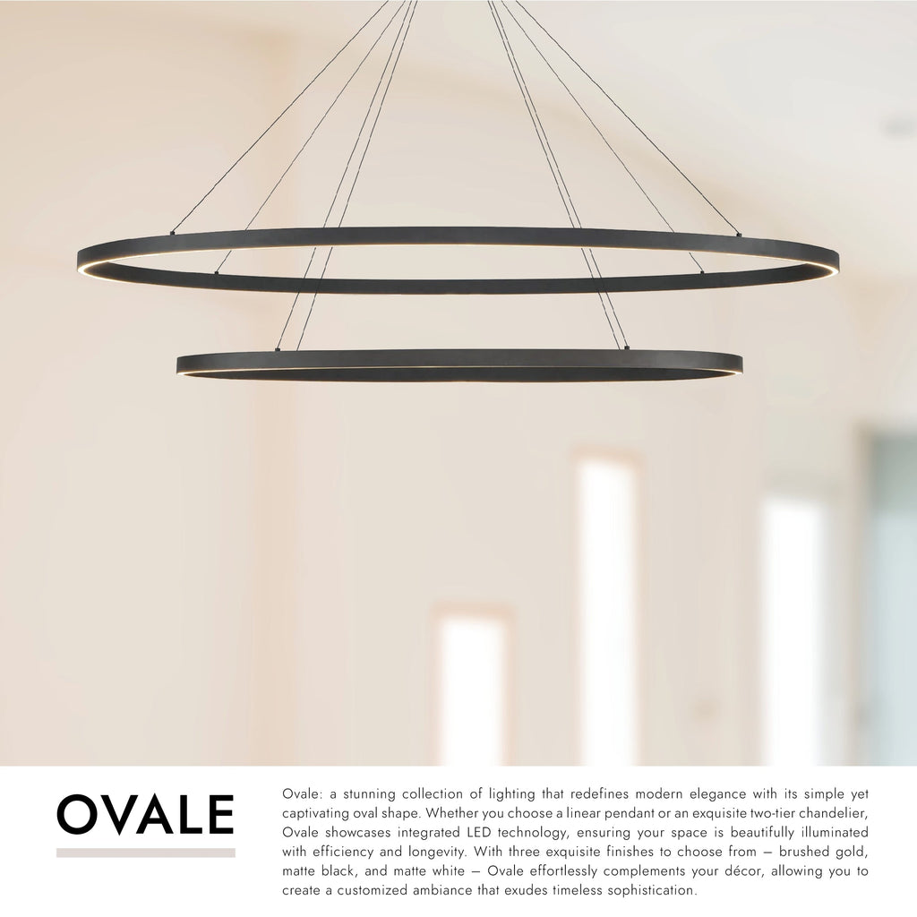 Ovale 53-in 2 Layer Chandelier
