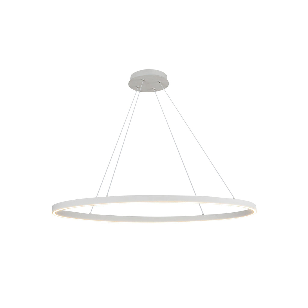 Ovale 40-in Linear Pendant — White