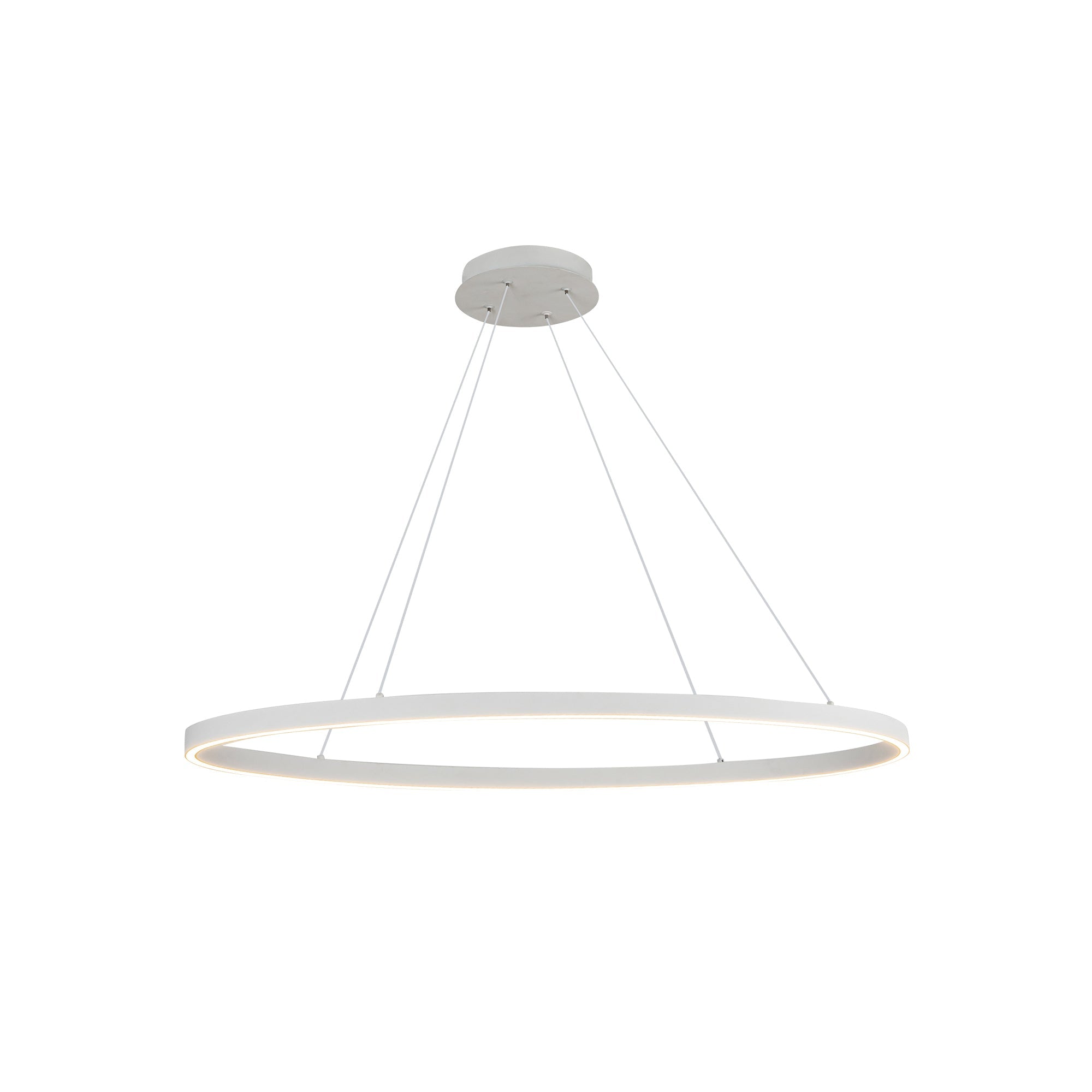 Ovale 40-in Linear Pendant — White