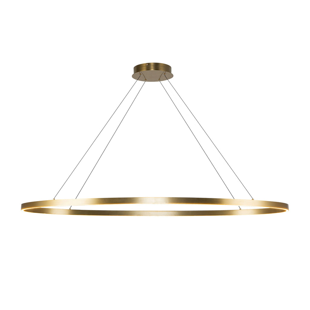 Ovale 53-in Linear Pendant — Brushed Gold