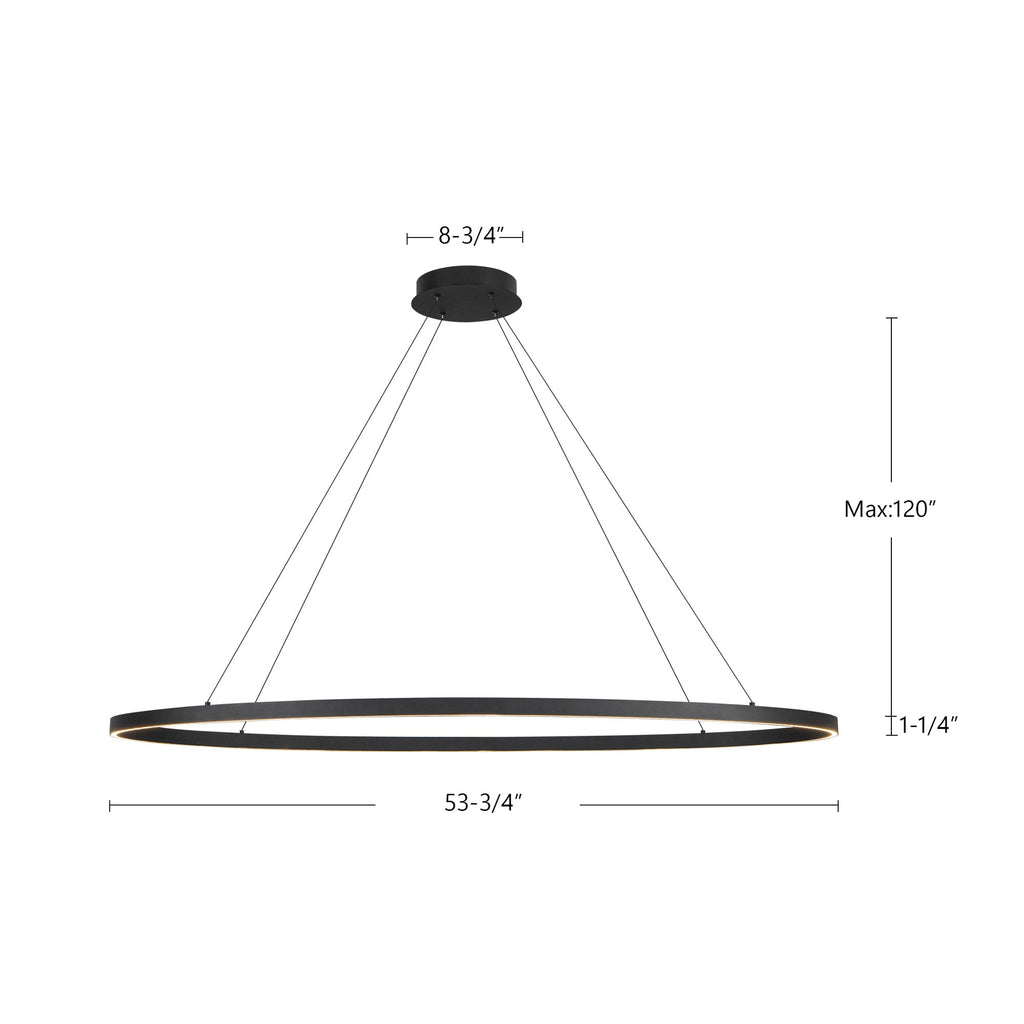 Ovale 53-in Linear Pendant